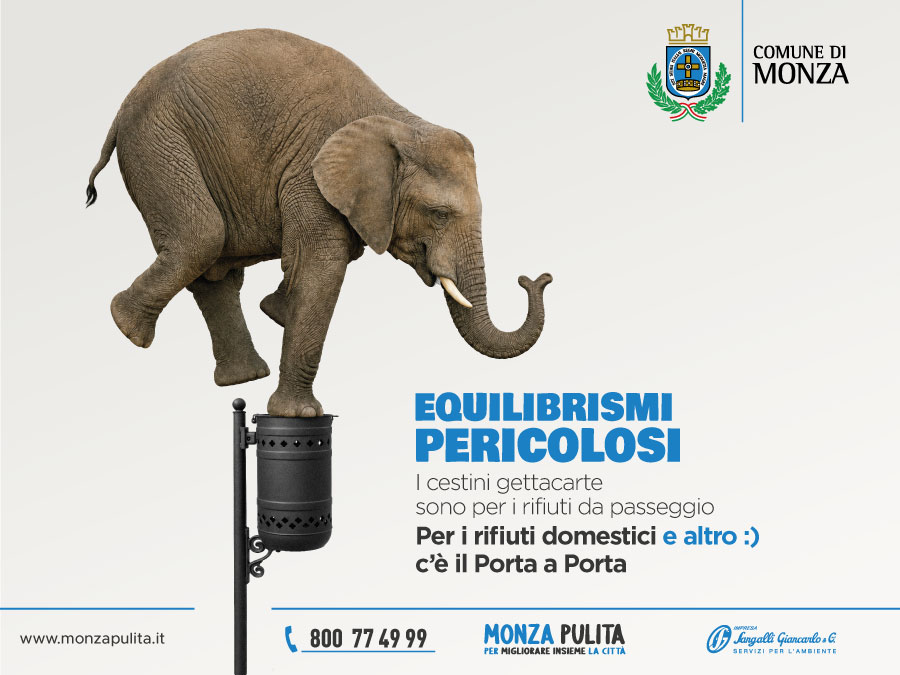 Equilibri pericolosi: a Monza la nuova campagna per il corretto utilizzo dei rifiuti