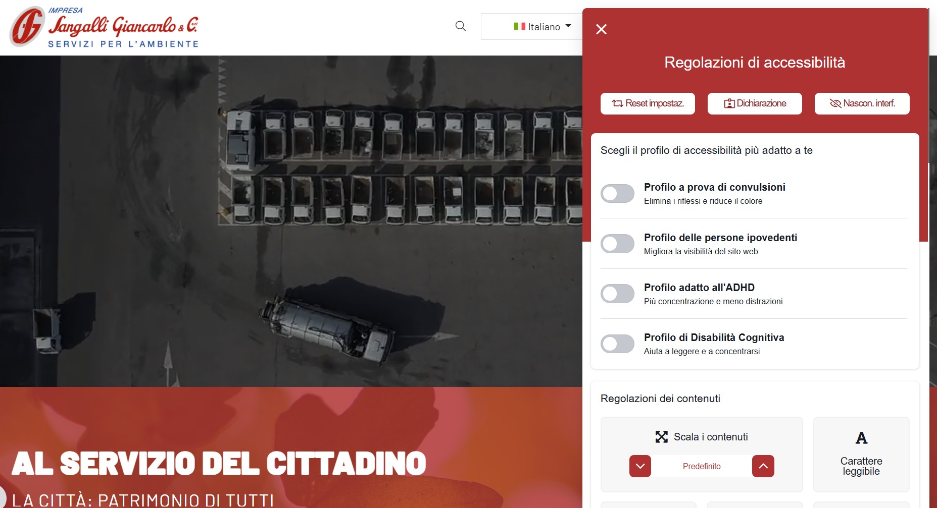 Impresa Sangalli e accessibilità, le novità del portale